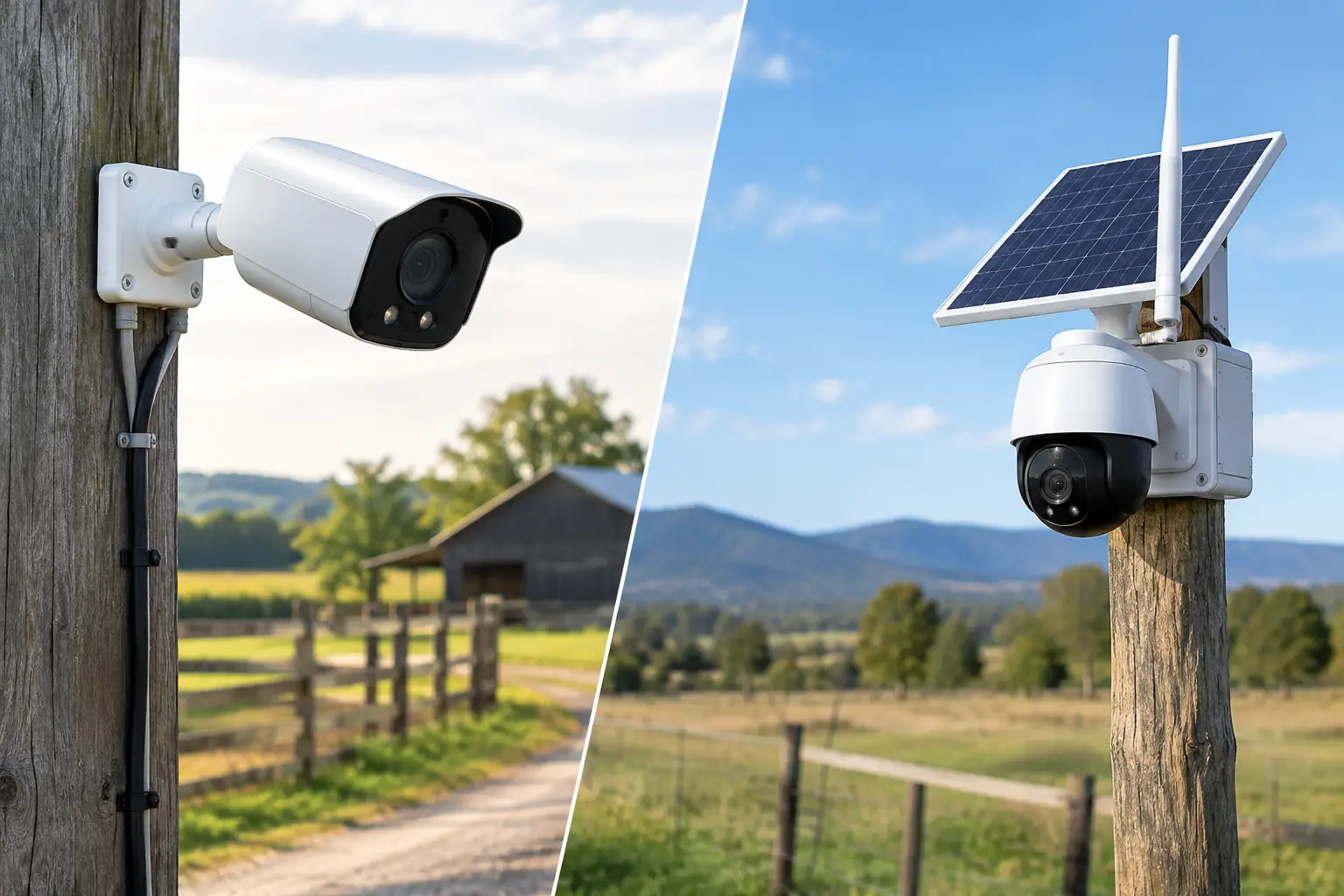 Wired Versus Wireless CCTV for Rural Sites